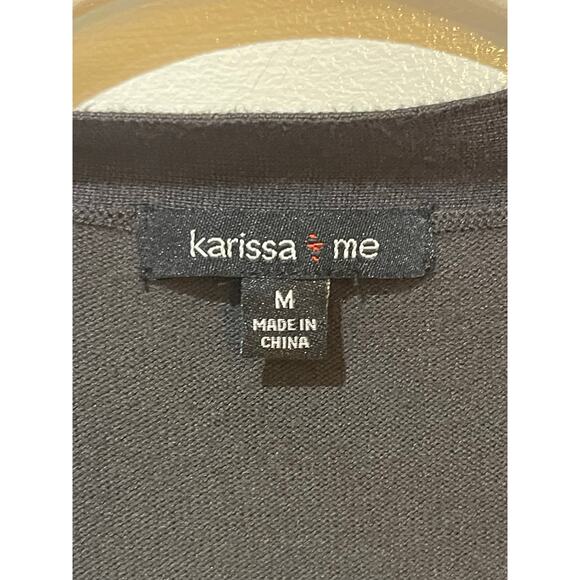 Karissa & Me Open Front Long Cardigan Size Medium - Picture 7 of 8